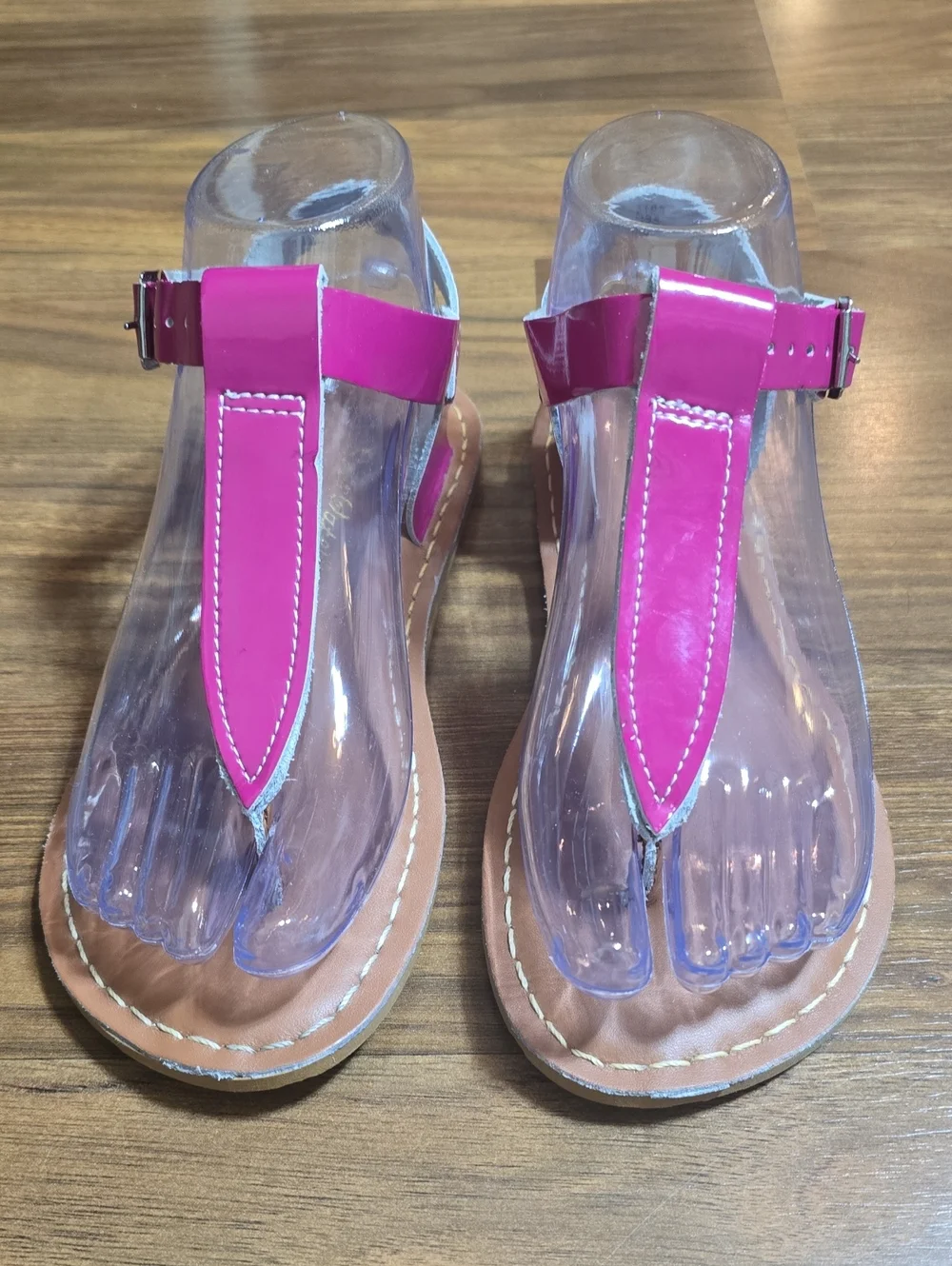 Salt-Water Sandals by Hoy Sun-San 200 T-Thong Sandals in Shiny Fuchsia